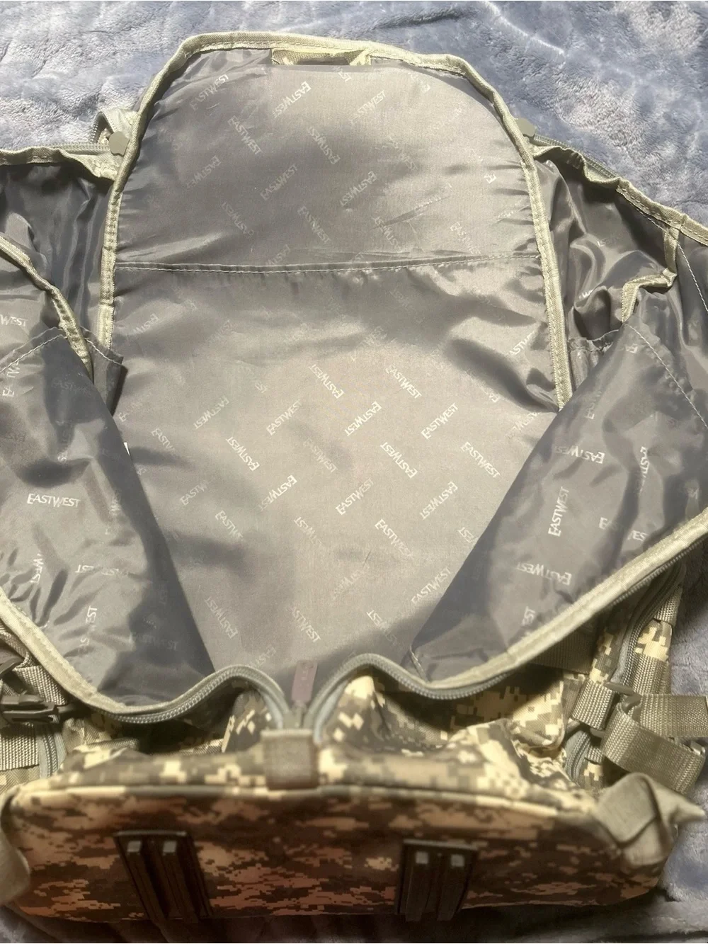 East West Tactical Digital Camo Men's Backpack - Olive Gray